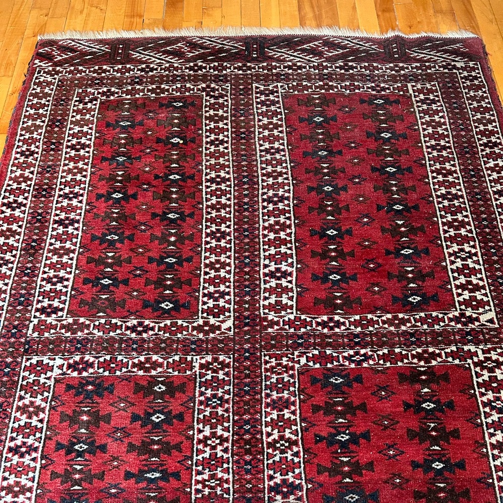 Antique Red Wool Rug